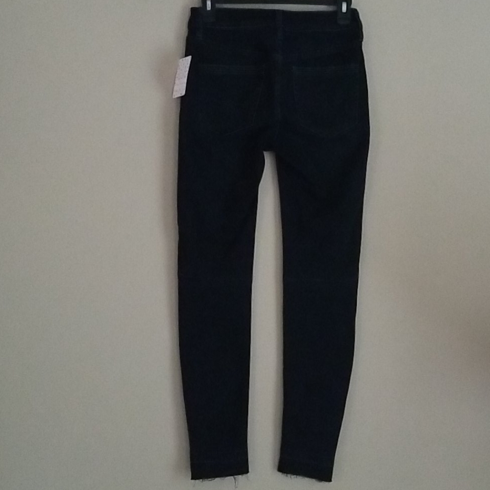 💙HP💙 Free People Ivy Seal Blue Mid-Rise Skinny Jeans 26 - Picture 14 of 16